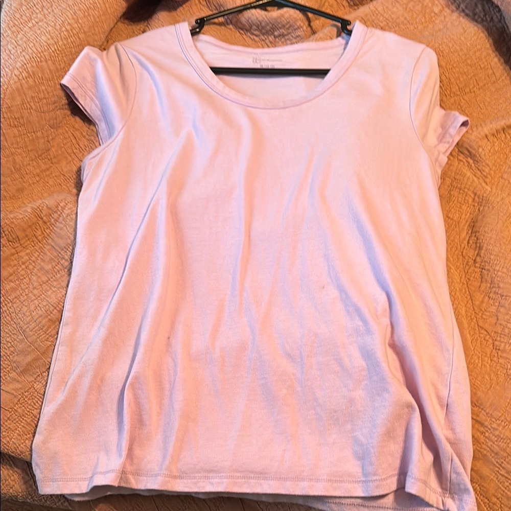 Pink Cap Sleeve Relaxed Tee